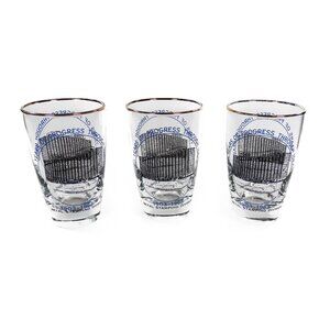 60 Year Ford Metal Stamping Division Glasses 1903-1963  Cups Michigan Auto